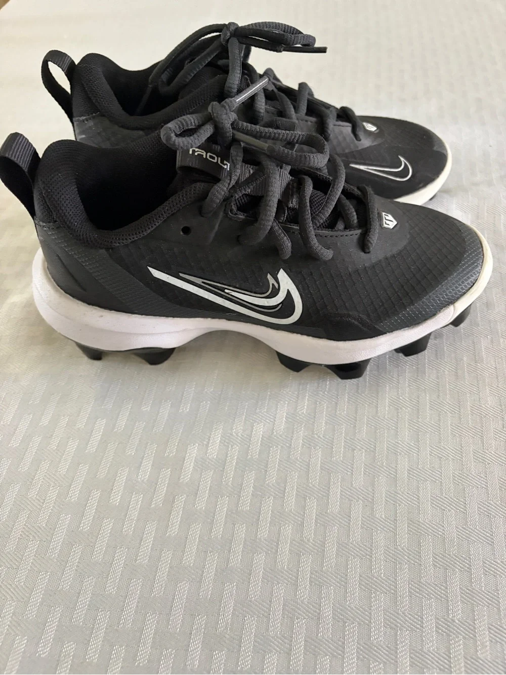 Nike Kids Black and White Cleats